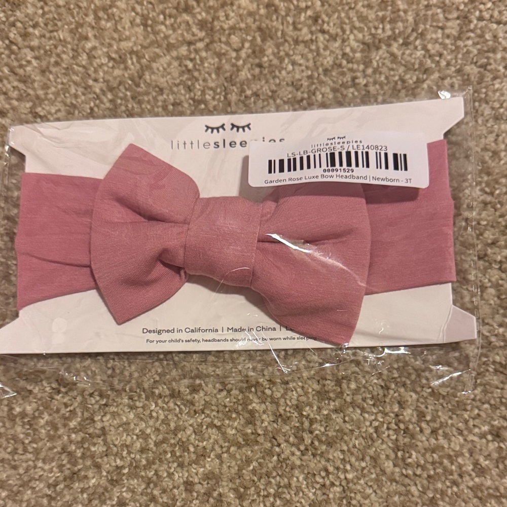 Little Sleepies Garden Rose Bow Headband